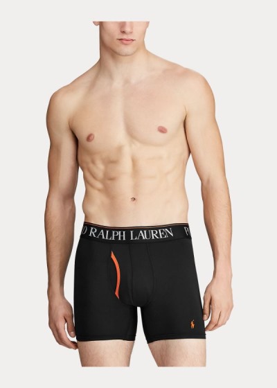 Calzoncillos Polo Ralph Lauren Hombre Negros - 4D Flex 3-Pack - NCIZU1608